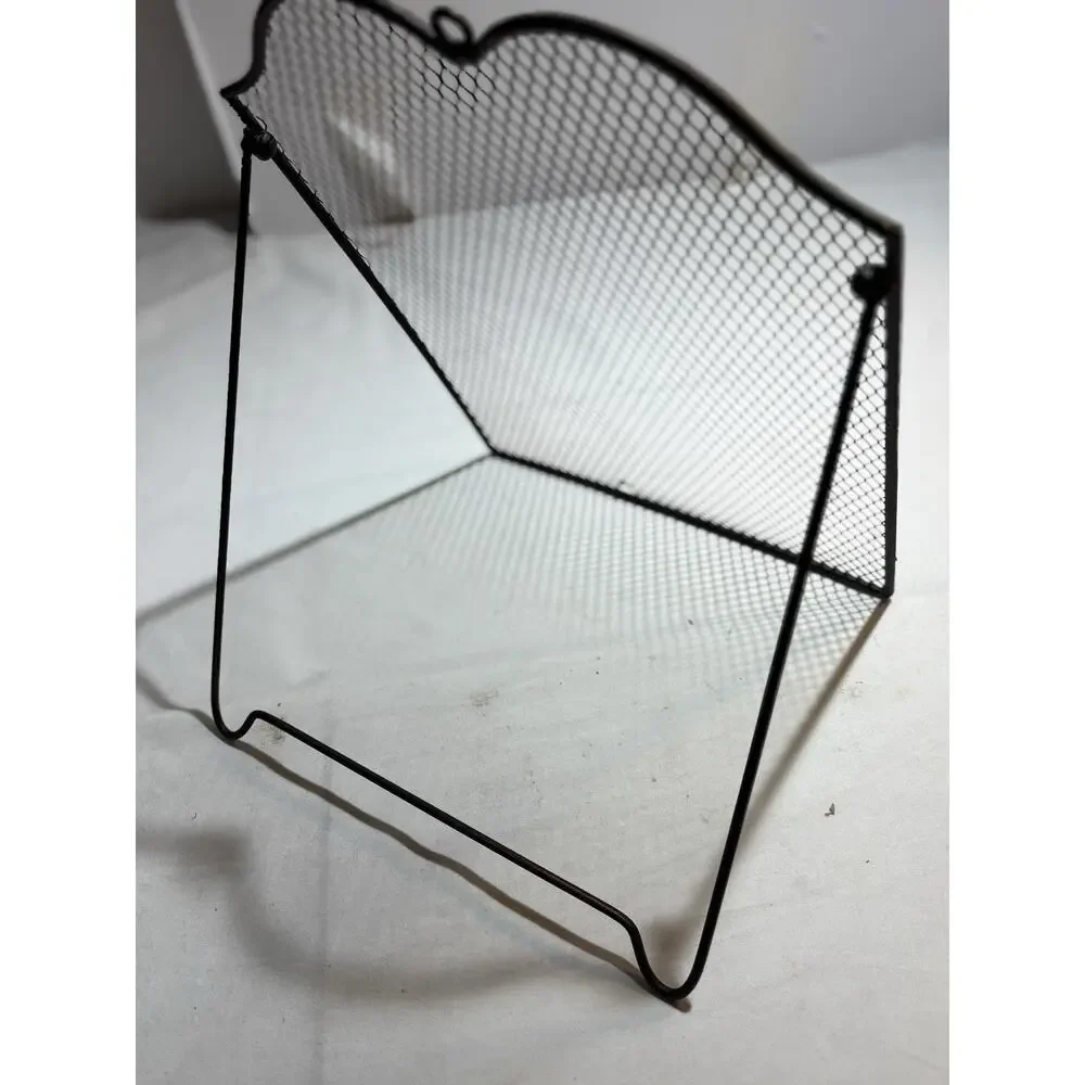 Vintage Metal Mesh Earring Holder Display Stand